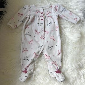 Child of mine by carters unicorn footie